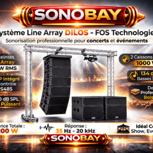 Location systeme son line array 6,3 KW