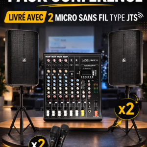 Location Pack conférence  livrer avec 2 micro sans fil type jts