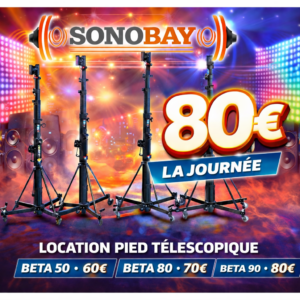 Location Pied téléscopique à treuil 6,60m 300kg max.  Réf BETA-90
